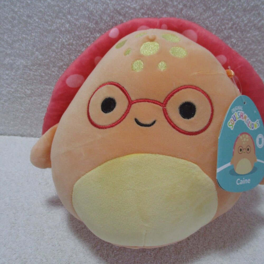 Original Squishmallow Caine the Leatherback Turtle S8 # 2274, Glasses NWT